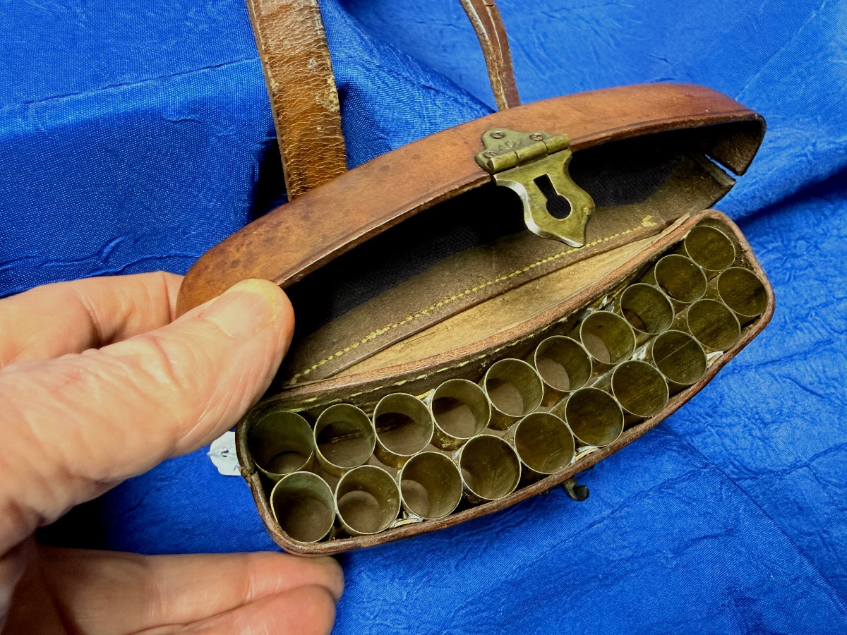 Napoleon III Period Hunting Cartridge Belt 19th Century-photo-3