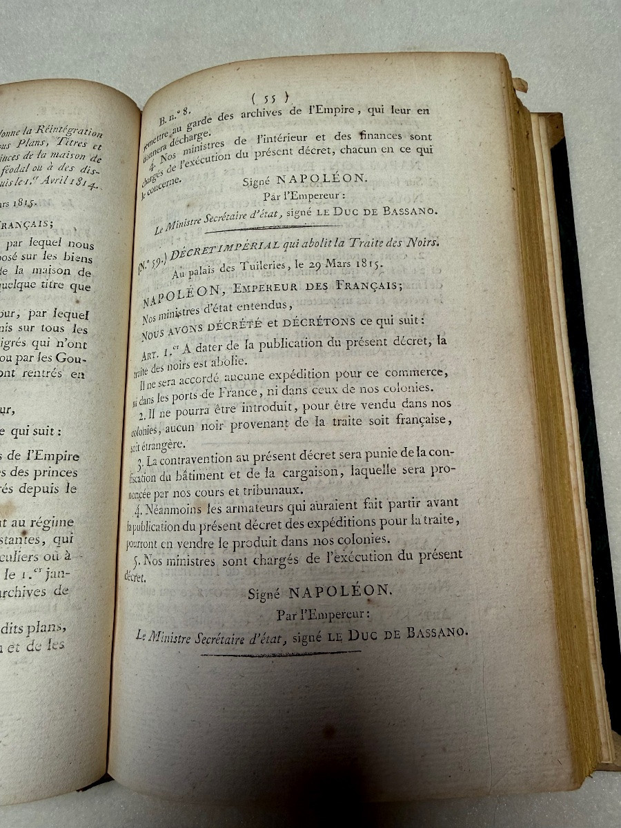 Bulletin Des Lois Des 100 Jours Tome Unique 1815 ( N° 1 A 42 ) Retour De Napoléon 1815-photo-2