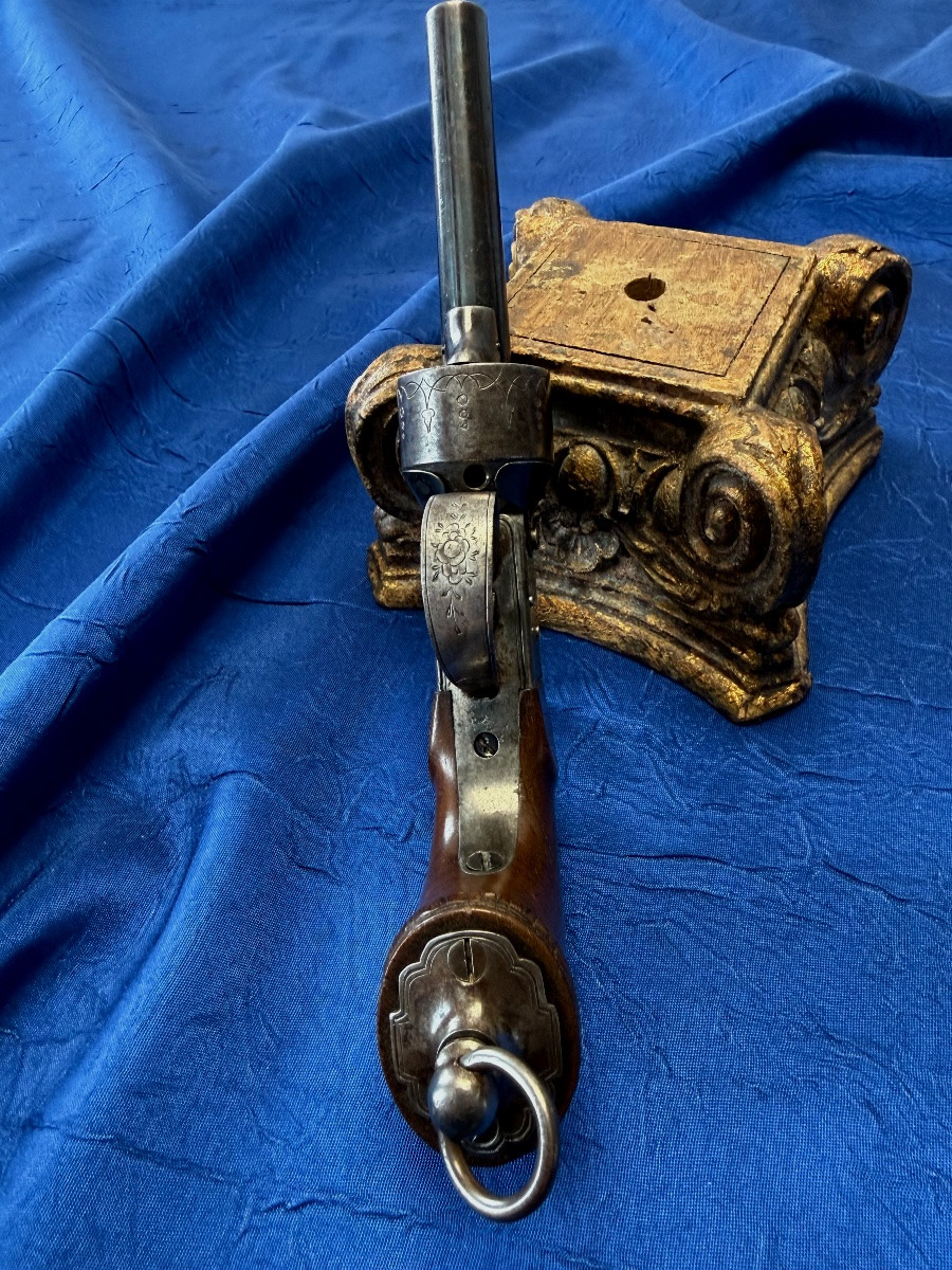 RÉVOLVER  SYSTÈME  MICHALLON  CRÉATION  1840  " PROTOTYPE  " BREVETÉ SAINT  -  ÉTIENNE  19 ÈME-photo-6