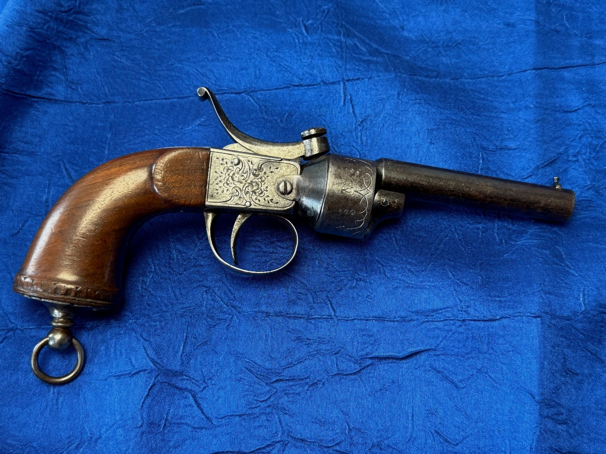 RÉVOLVER  SYSTÈME  MICHALLON  CRÉATION  1840  " PROTOTYPE  " BREVETÉ SAINT  -  ÉTIENNE  19 ÈME