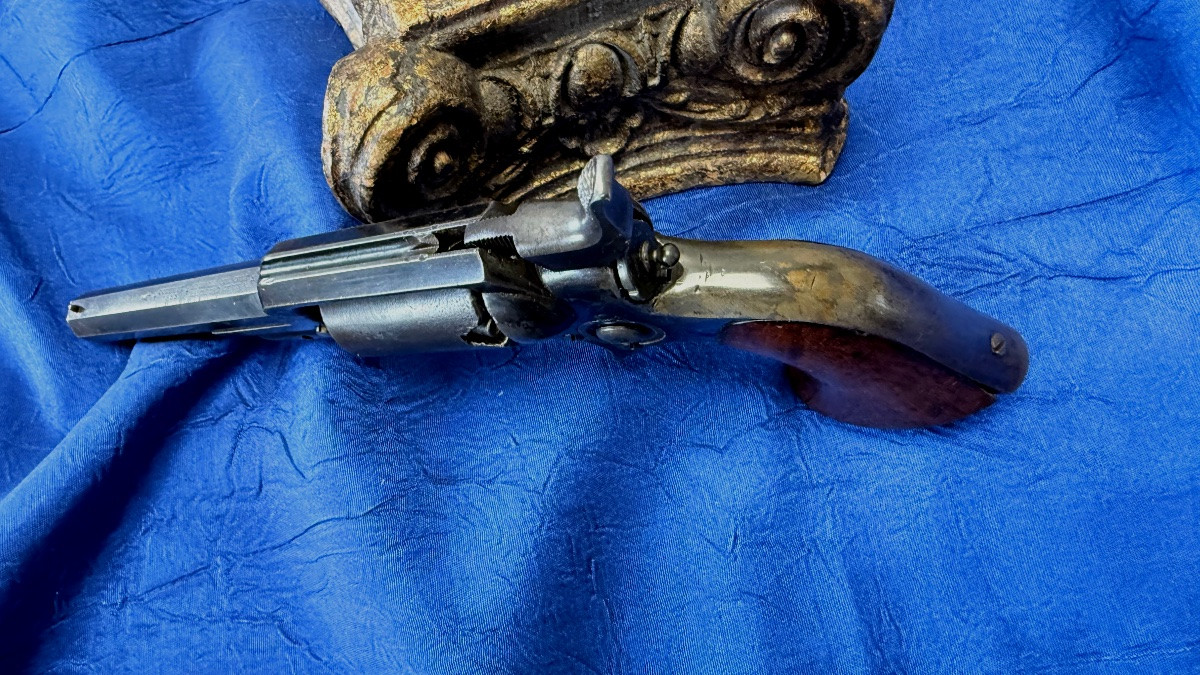  Colt Revolver Model 1855 Sidehamer Pocket Type 2 Manufacture 1857 19th Century-photo-3