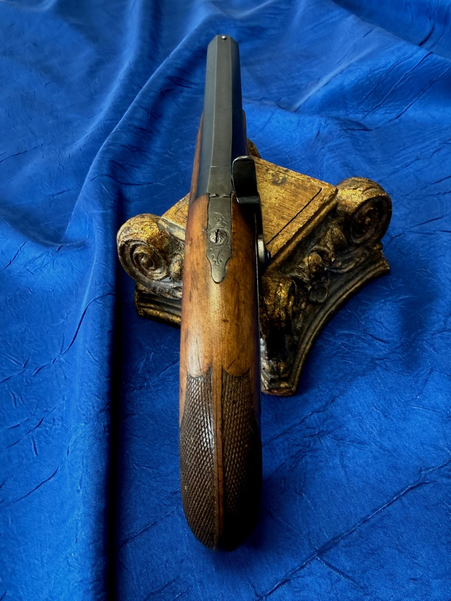 PISTOLET  A PERCUSSION    POUDRE NOIRE  MANUFACTURE DE SAINT ÉTIENNE   19 ÈME -photo-8
