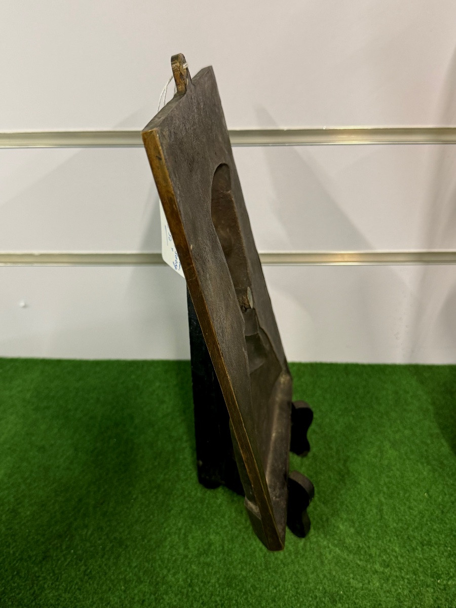 Bronze Plaque Of King Albert 1st Kingdom Of Belgium 20th Century-photo-1