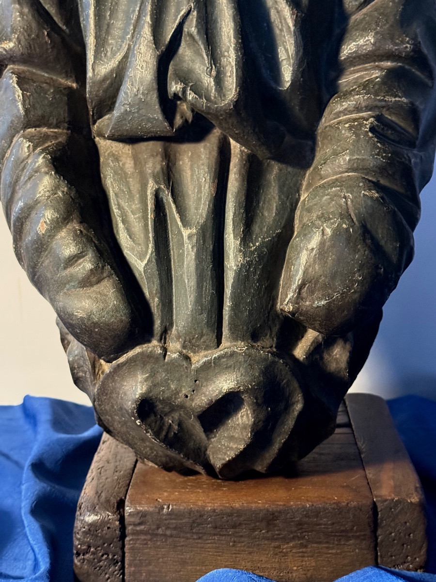 Marine Figure Of Mizzen Mast Sculpture Of The XVI Th Century-photo-4