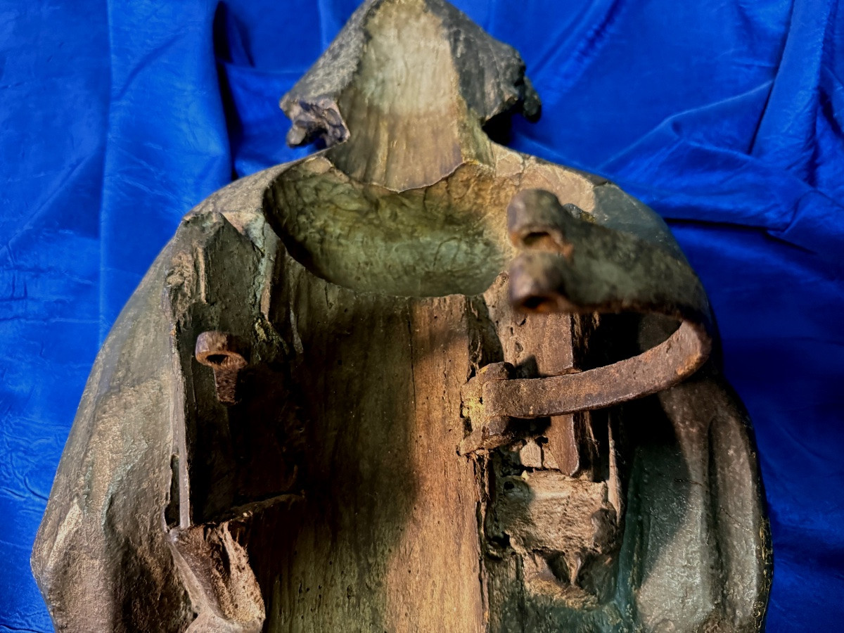 Marine Figure Of Mizzen Mast Sculpture Of The XVI Th Century-photo-2