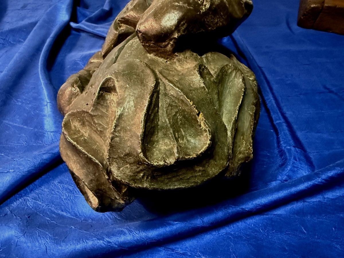 Marine Figure Of Mizzen Mast Sculpture Of The XVI Th Century-photo-4