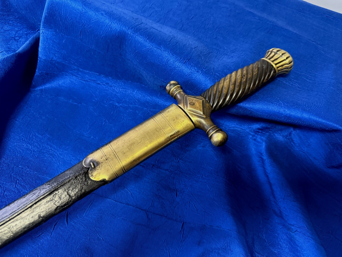 Glaive De Garde Particulier De La Terre Du Plessis d'Argentré 1st Empire 19th Century-photo-1