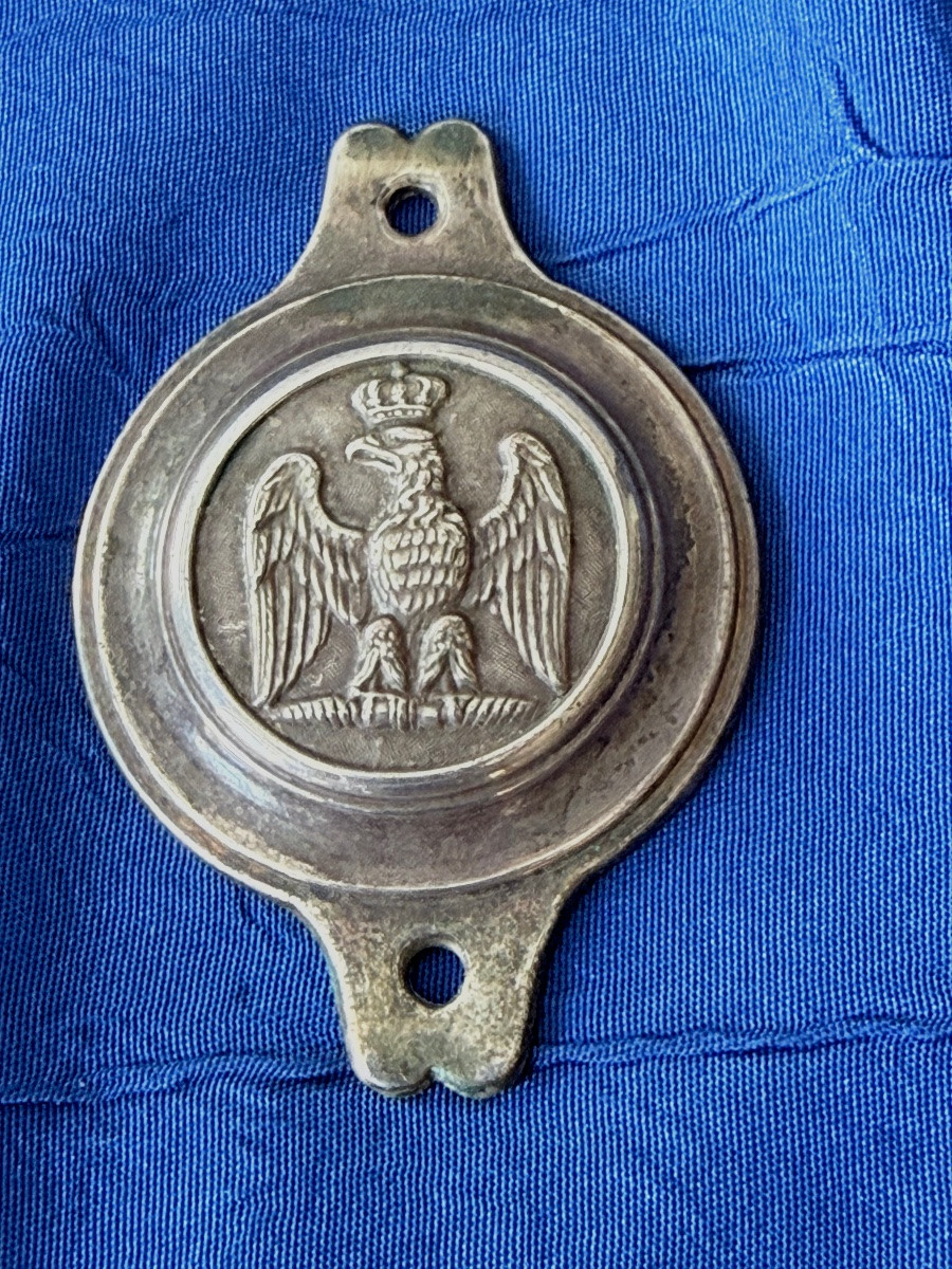 BOSSETTES DE MORS  POUR UNE BRIDE  D'OFFICIER  GÉNÉRAL  PREMIER  EMPIRE   19 ÈME -photo-3