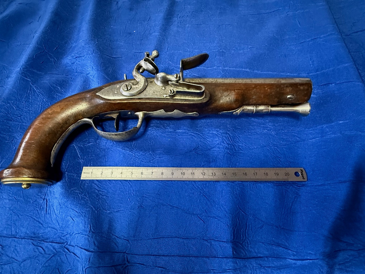 PISTOLET A SILEX   18 ÈME -photo-6