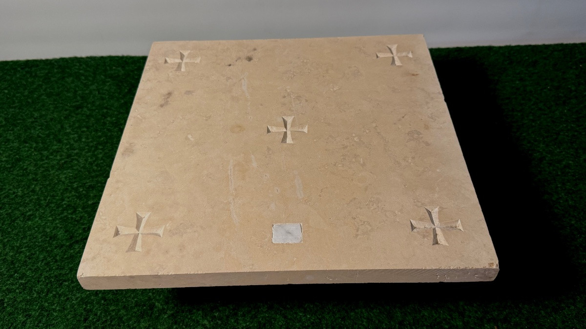 White Marble Altar Stone 19th Century-photo-6