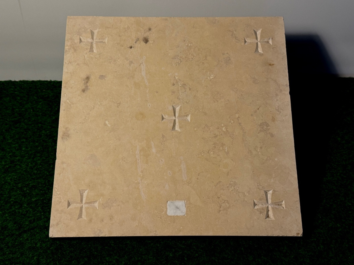 White Marble Altar Stone 19th Century