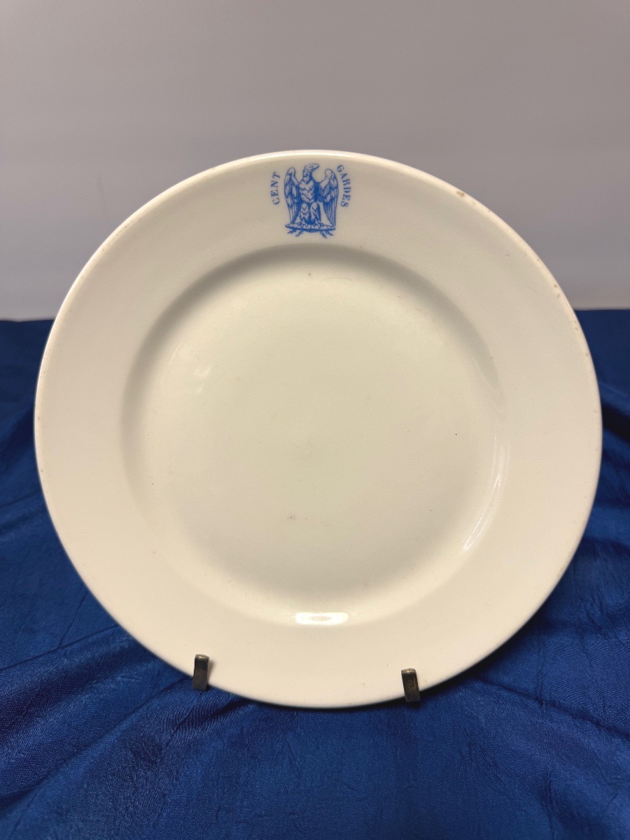 Plate For The Mess Of The Cent Squadron - Guards Naoléon III 19th Century-photo-3