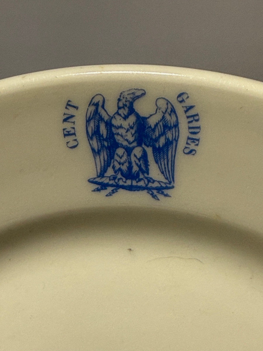 Plate For The Mess Of The Cent Squadron - Guards Naoléon III 19th Century-photo-4