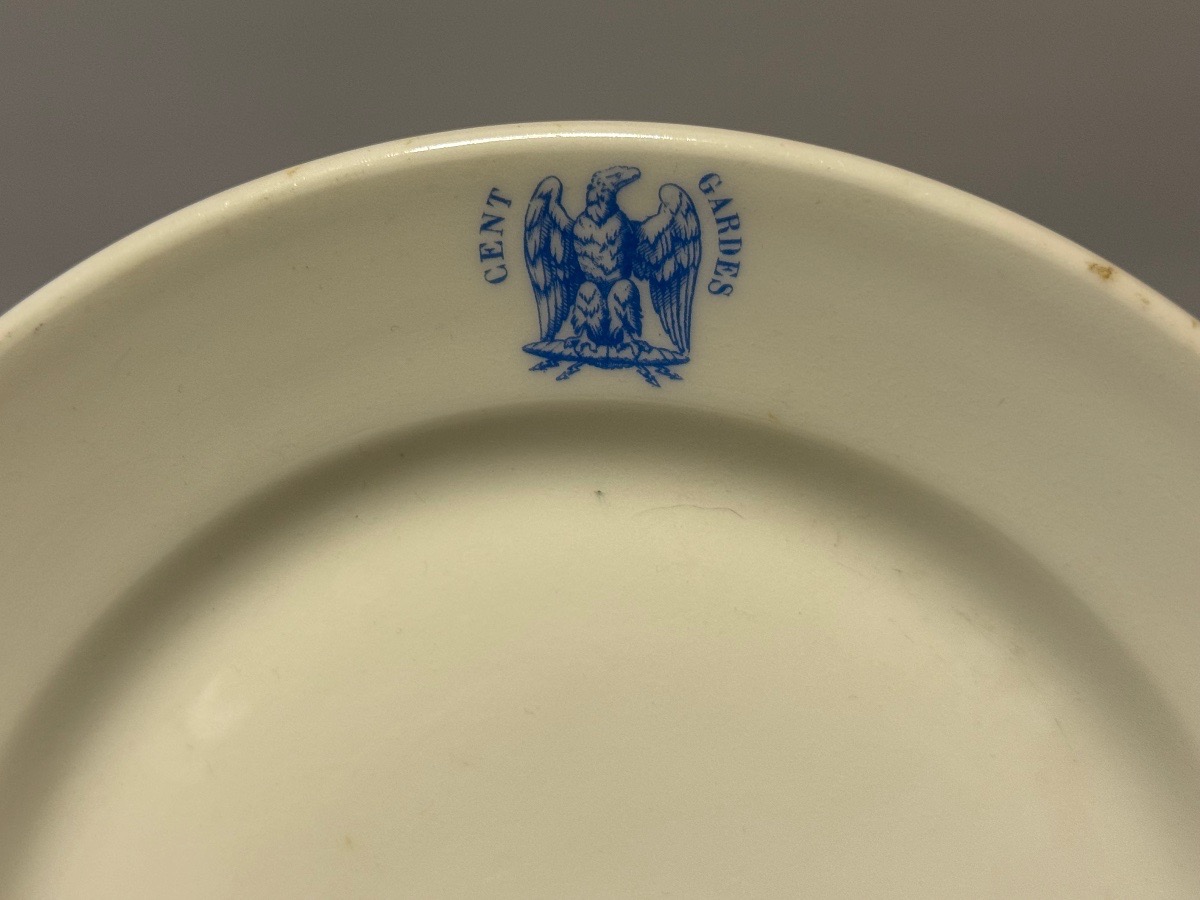 Plate For The Mess Of The Cent Squadron - Guards Naoléon III 19th Century-photo-1