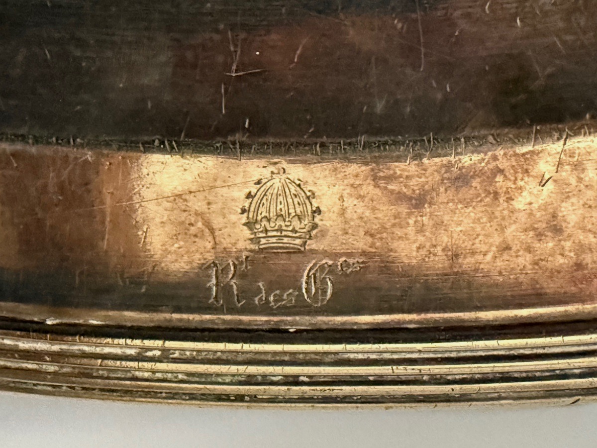 PLAT  AUX  ARMES  DU  RÉGIMENT   DES  GUIDES  DE   LA  GARDE  IMPÉRIALE  NAPOLÉON  III  19 ÈME -photo-3