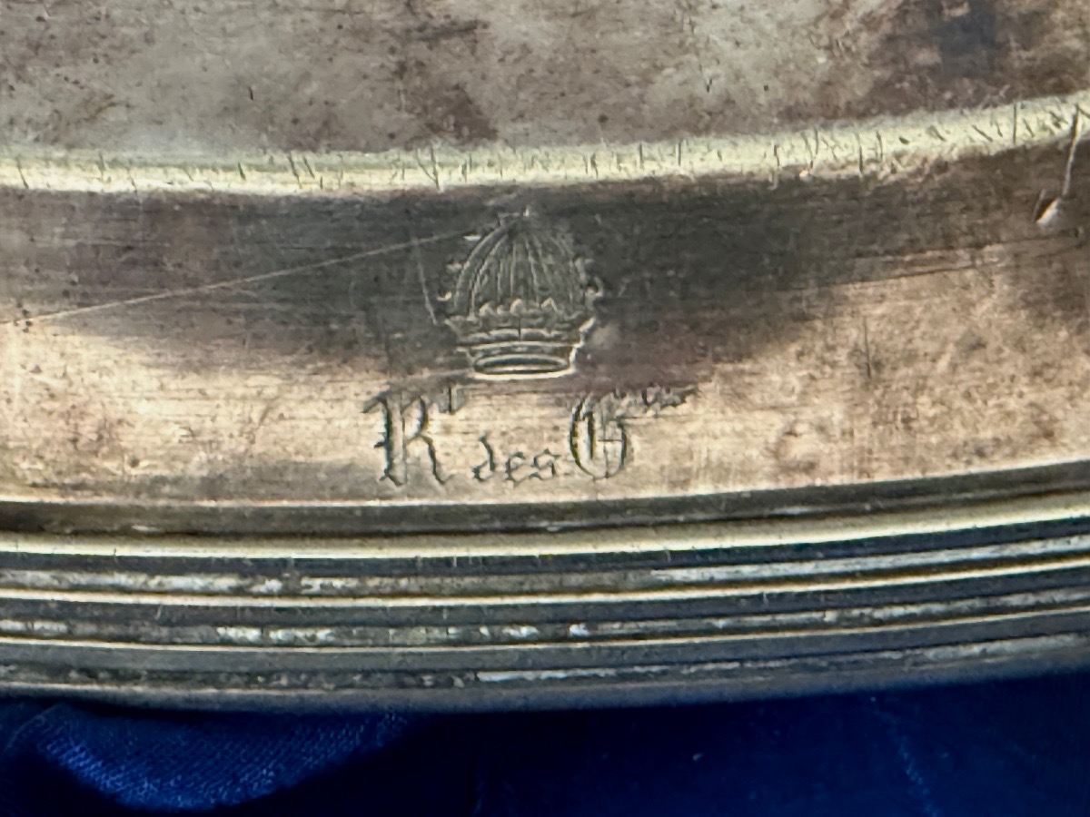 PLAT  AUX  ARMES  DU  RÉGIMENT   DES  GUIDES  DE   LA  GARDE  IMPÉRIALE  NAPOLÉON  III  19 ÈME -photo-6