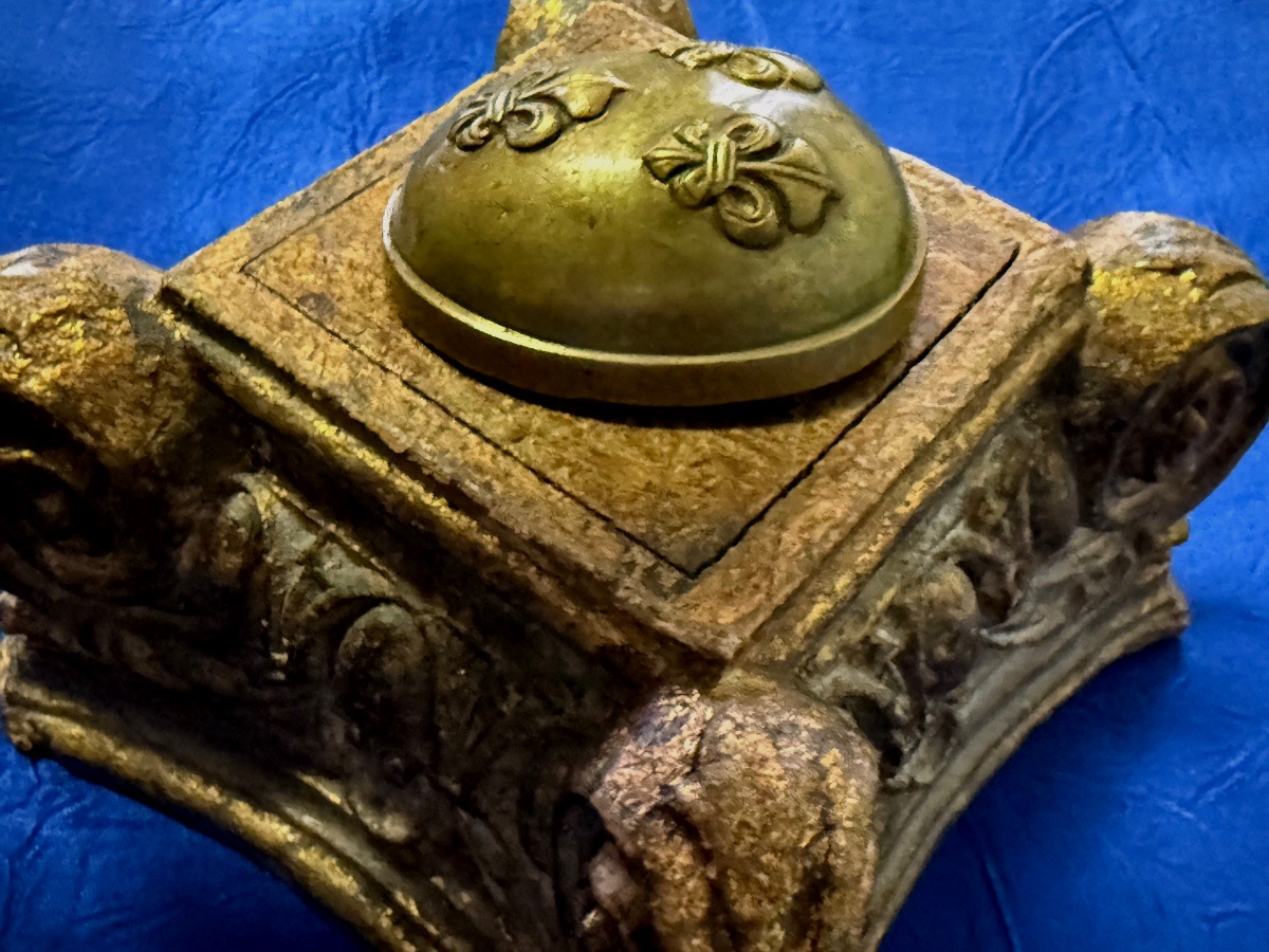 CALOTTE  DE  PISTOLET  DE  GARDE  DU  CORPS  DU ROI SECONDE   RESTAURATION   1816 / 1830 19ÈME -photo-2