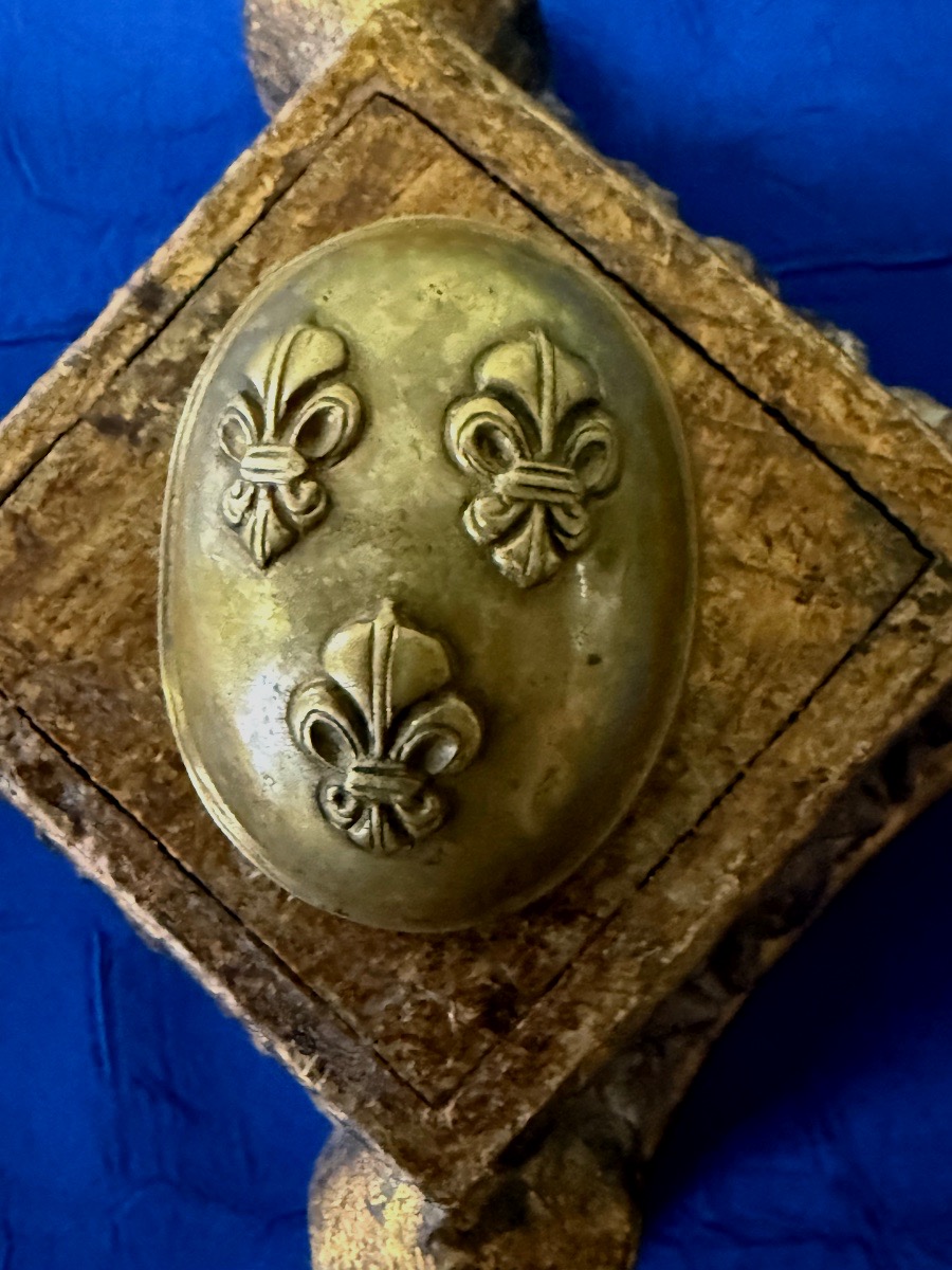 CALOTTE  DE  PISTOLET  DE  GARDE  DU  CORPS  DU ROI SECONDE   RESTAURATION   1816 / 1830 19ÈME 