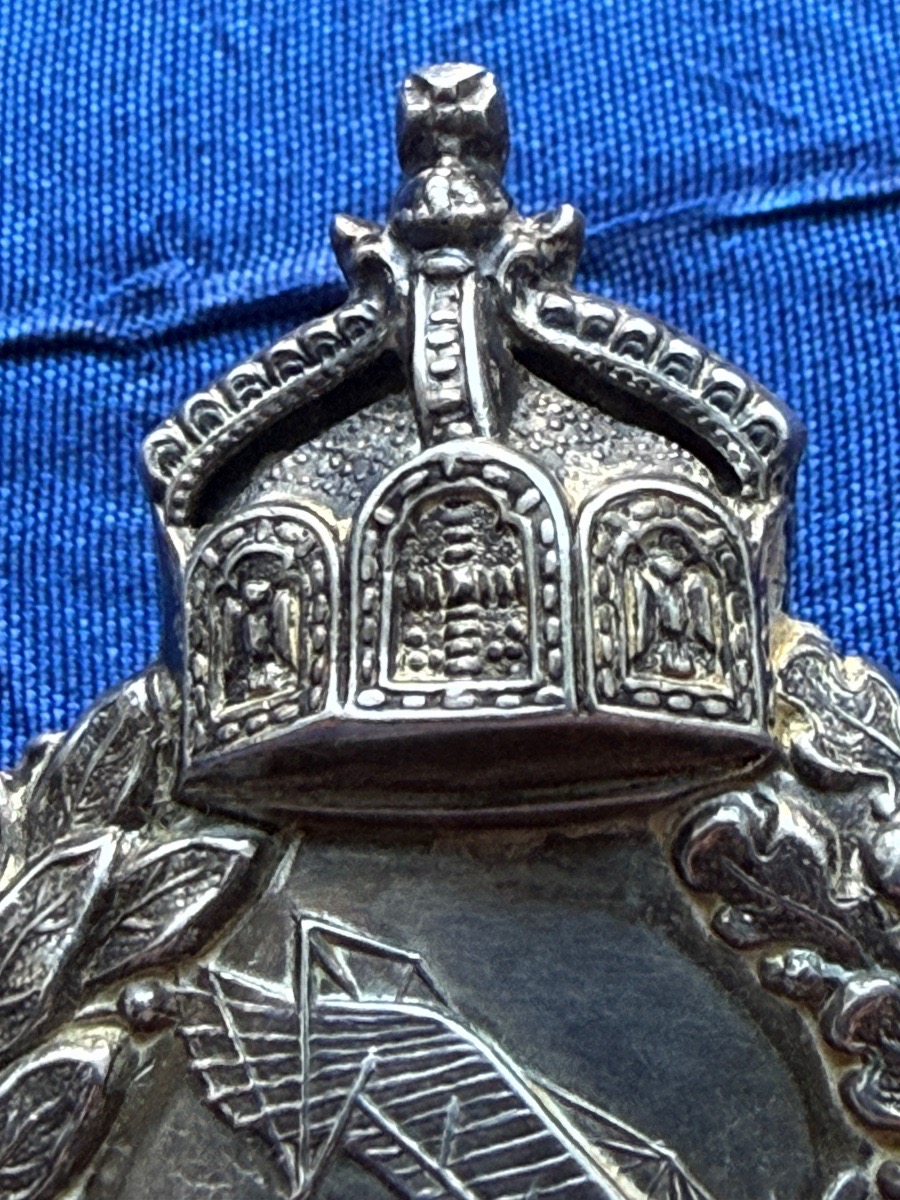 Prussian Pilot's Badge, Model 1913, Solid Silver, Manufactured By Junker, Ww1, 20th-photo-1