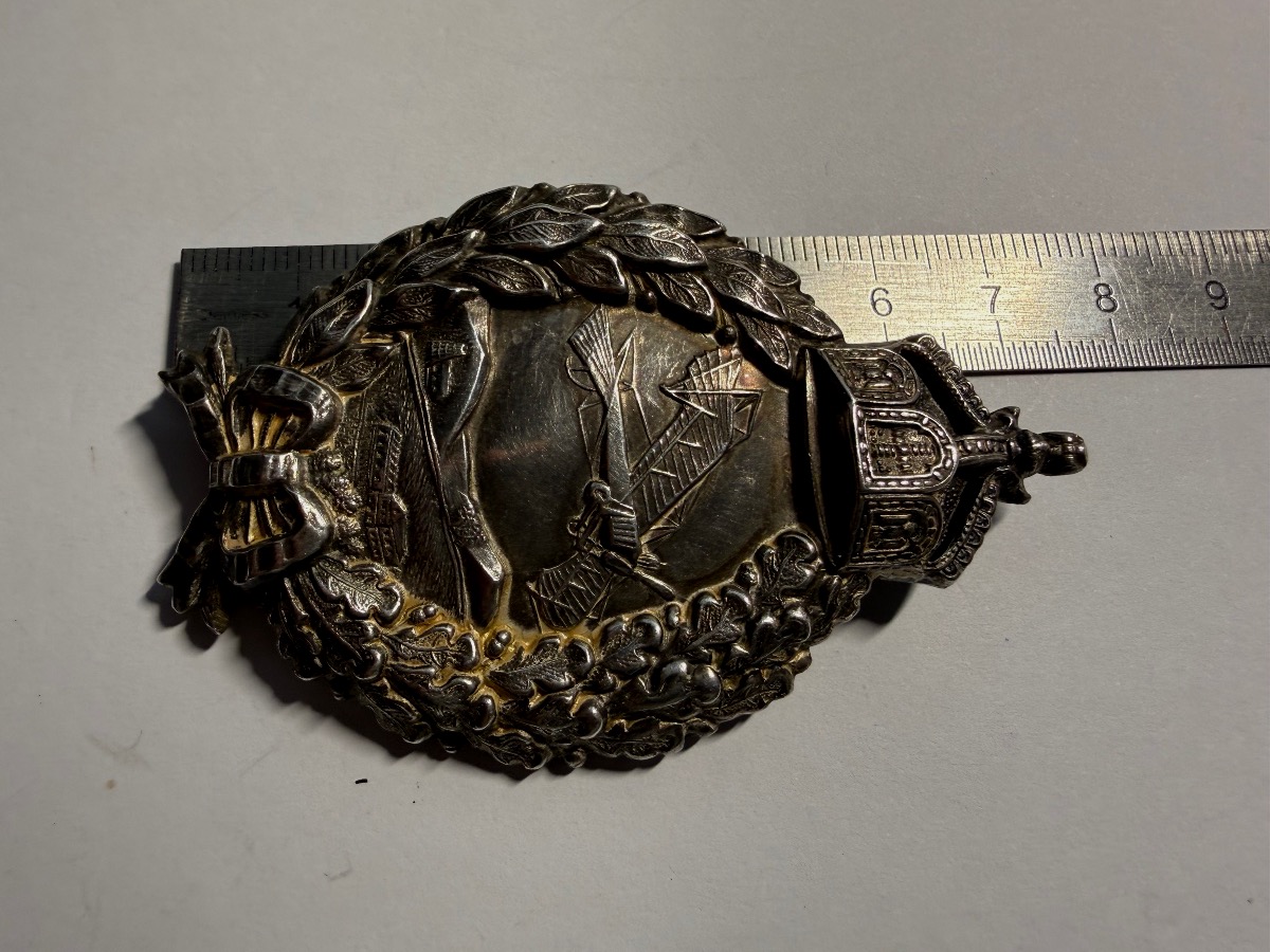 Prussian Pilot's Badge, Model 1913, Solid Silver, Manufactured By Junker, Ww1, 20th-photo-6