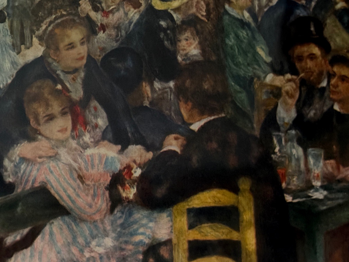 Lithograph   By  Renoir   Ball  At  The  Moulin  De  La  Galette   1950  20th -photo-2