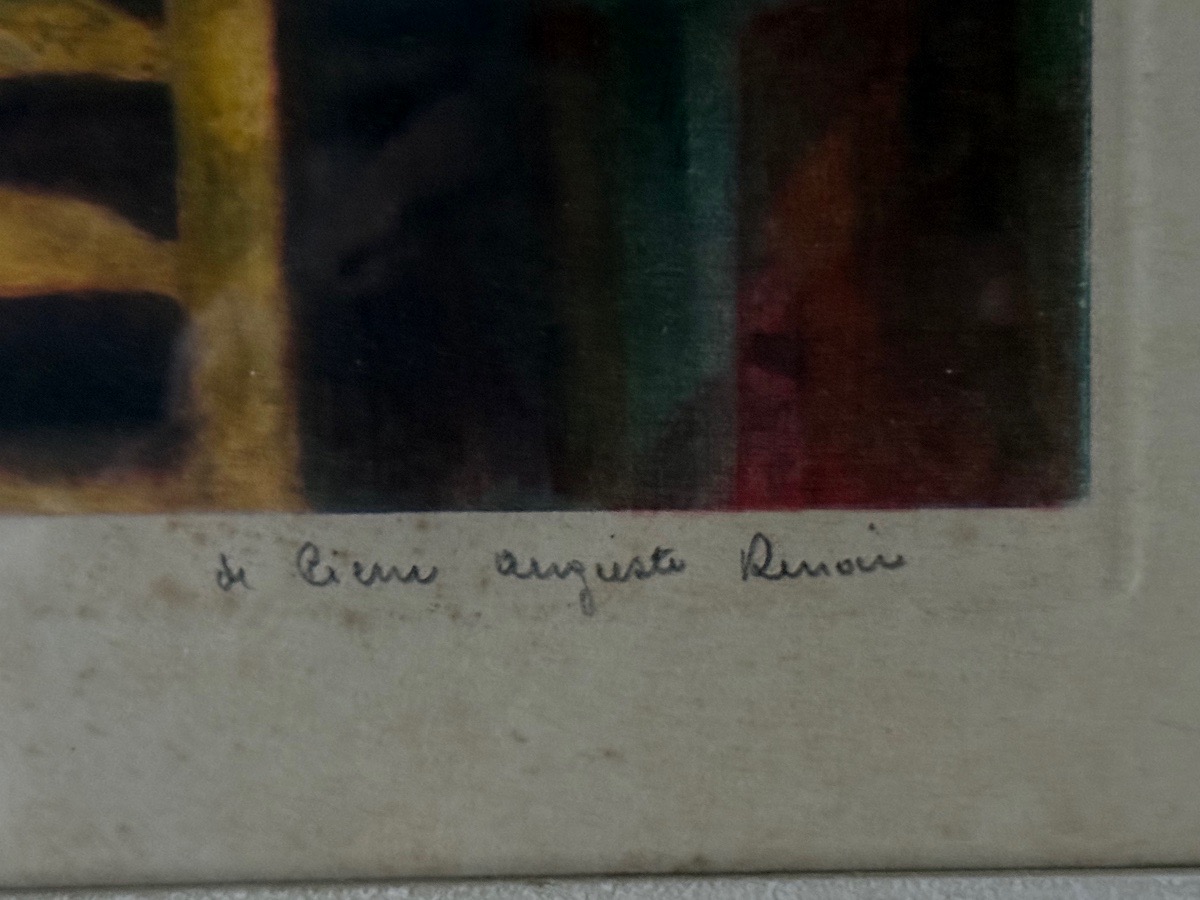 Lithograph   By  Renoir   Ball  At  The  Moulin  De  La  Galette   1950  20th -photo-4