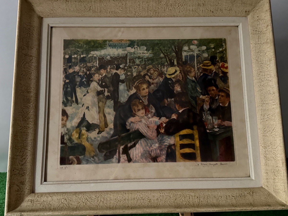 Lithograph   By  Renoir   Ball  At  The  Moulin  De  La  Galette   1950  20th 