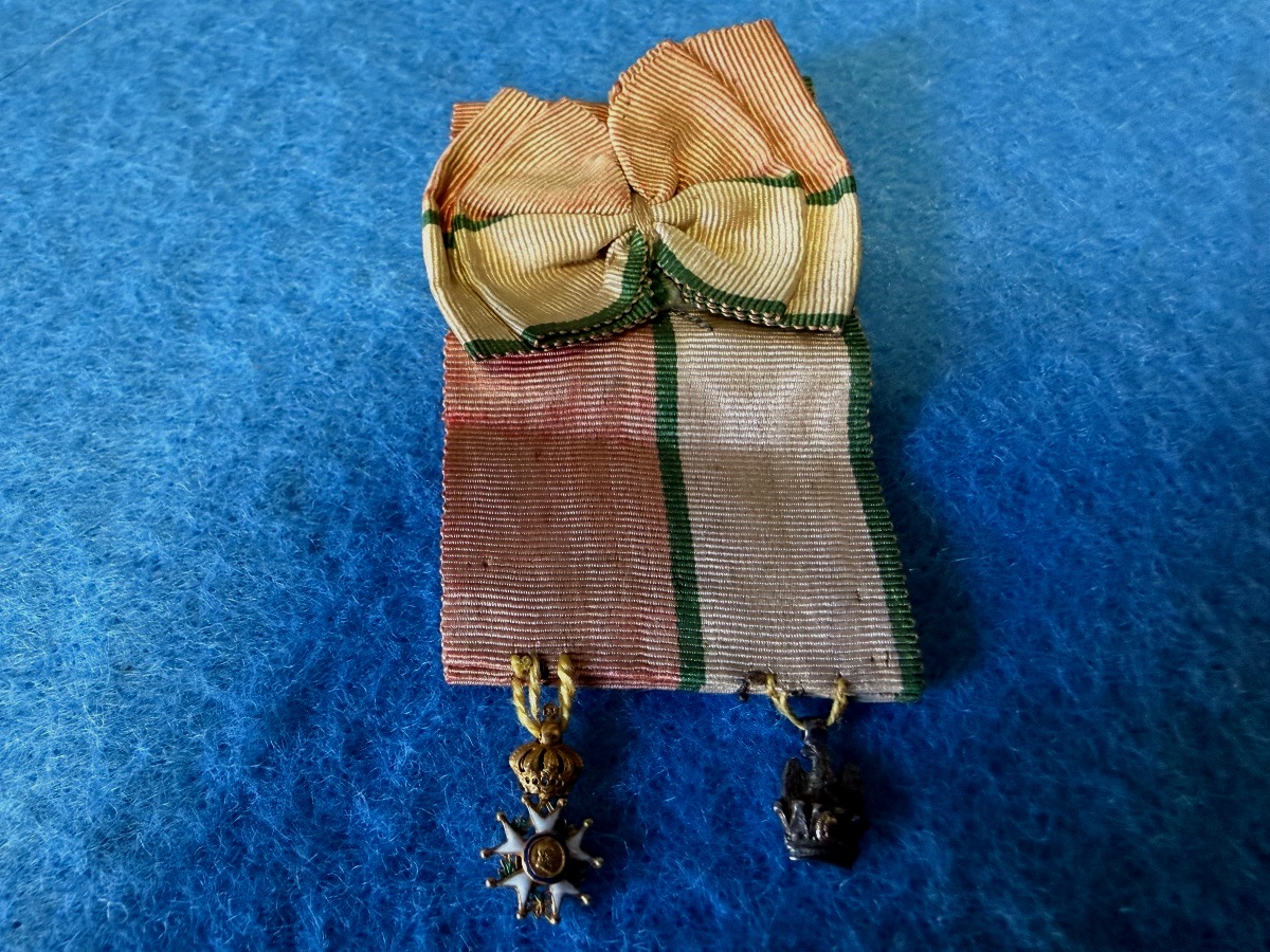 CROIX DE CHEVALIER ORDRE DE LA COURONNE DE FER  ET ÉTOILE  CHEVALIER  DE LA LÉGION D'HONNEUR  -photo-2