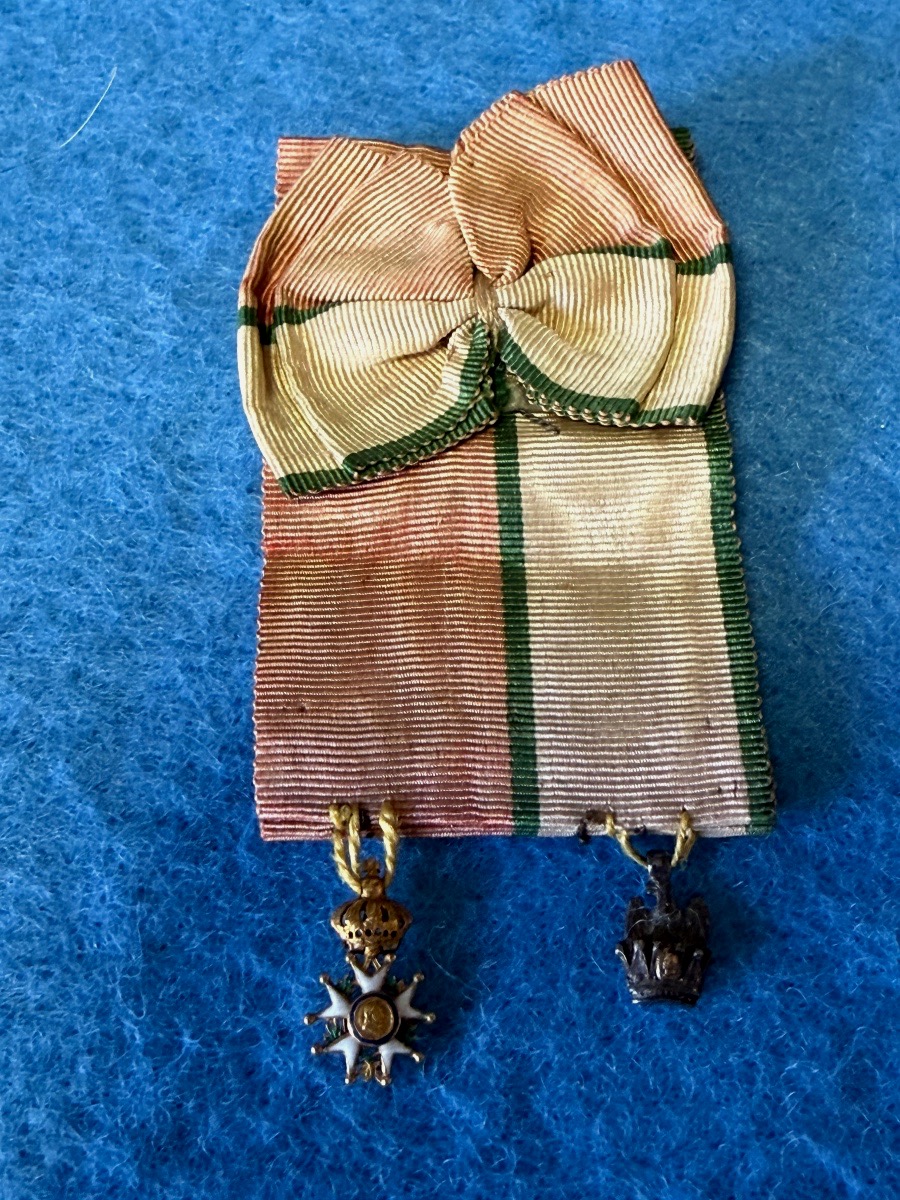 CROIX DE CHEVALIER ORDRE DE LA COURONNE DE FER  ET ÉTOILE  CHEVALIER  DE LA LÉGION D'HONNEUR  -photo-3