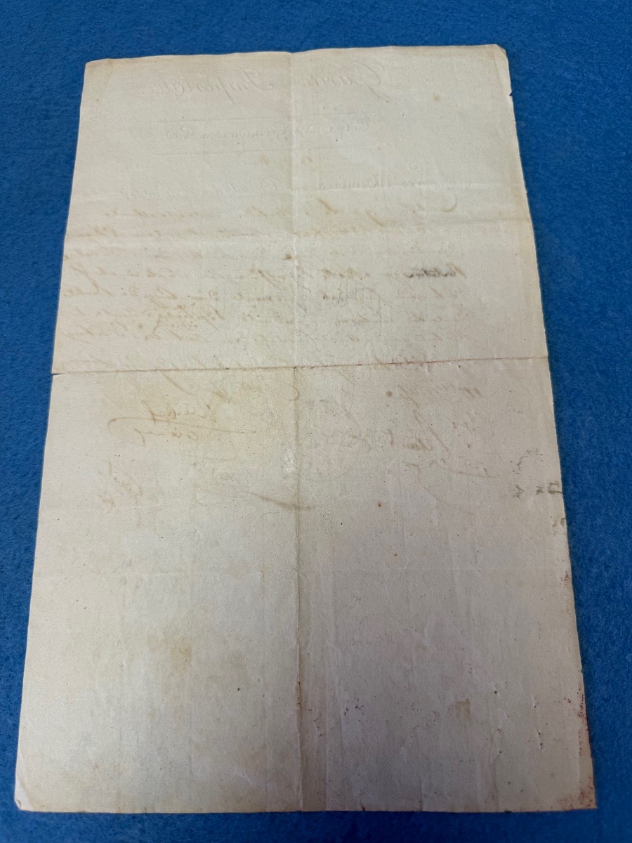 CERTIFICAT DE BLESSURE  DU CORPS DES GRENADIERS A PIED  DE LA GARDE IMPÉRIALE  1ER EMPIRE 1812 -photo-4