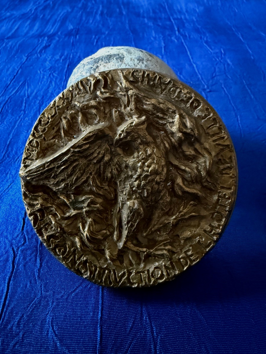 Medal  Reconstruction  Paris City Hall  By  Marcello  Tommasi 1982 -photo-2