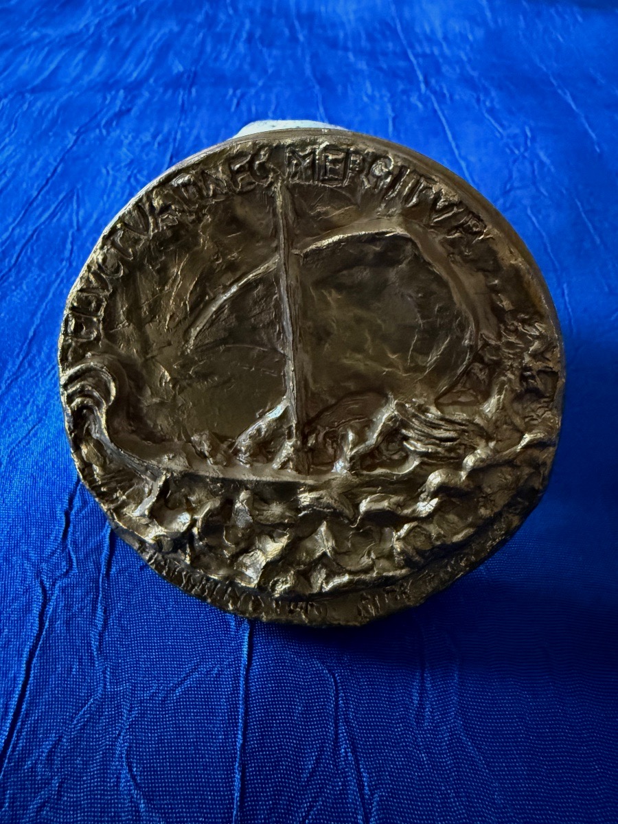 Medal  Reconstruction  Paris City Hall  By  Marcello  Tommasi 1982 -photo-3