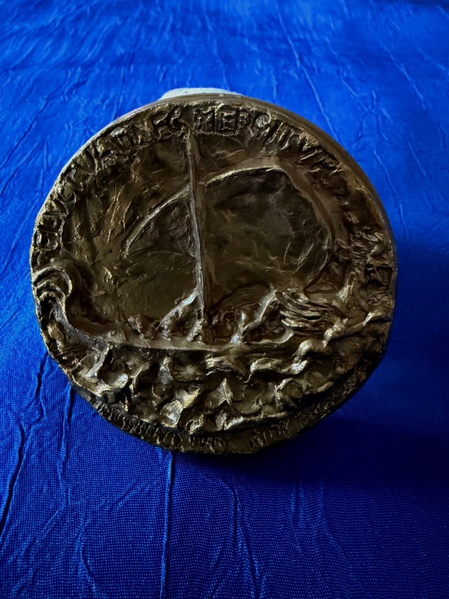 Medal  Reconstruction  Paris City Hall  By  Marcello  Tommasi 1982 -photo-4