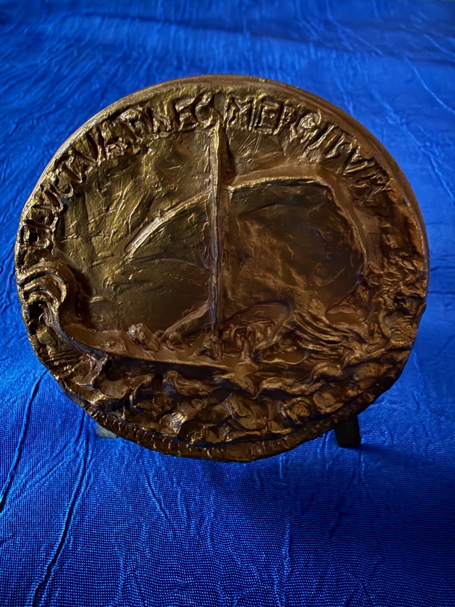 Medal  Reconstruction  Paris City Hall  By  Marcello  Tommasi 1982 