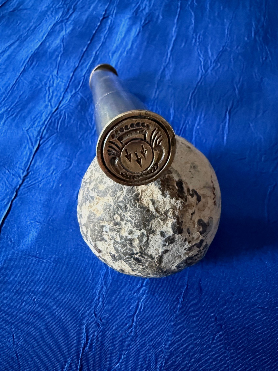 CACHETS  SCEAUX  ÉTUI PORTE CIRE  D'UN COMTE   18 ÈME / 19 ÈME 