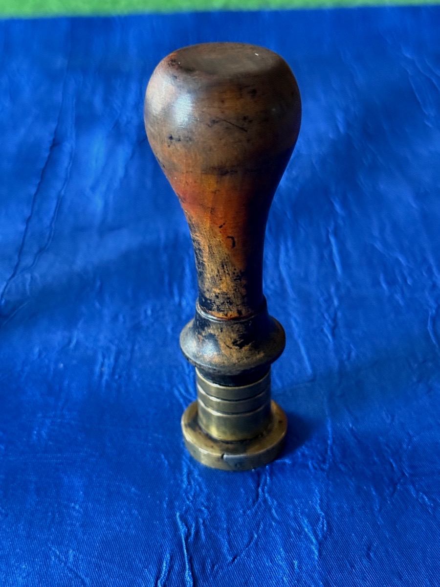 SCEAU  CACHET  AUX  ARMES  DE  JEANNE  D'ARC   D'ÉPOQUE 19 ÈME -photo-1