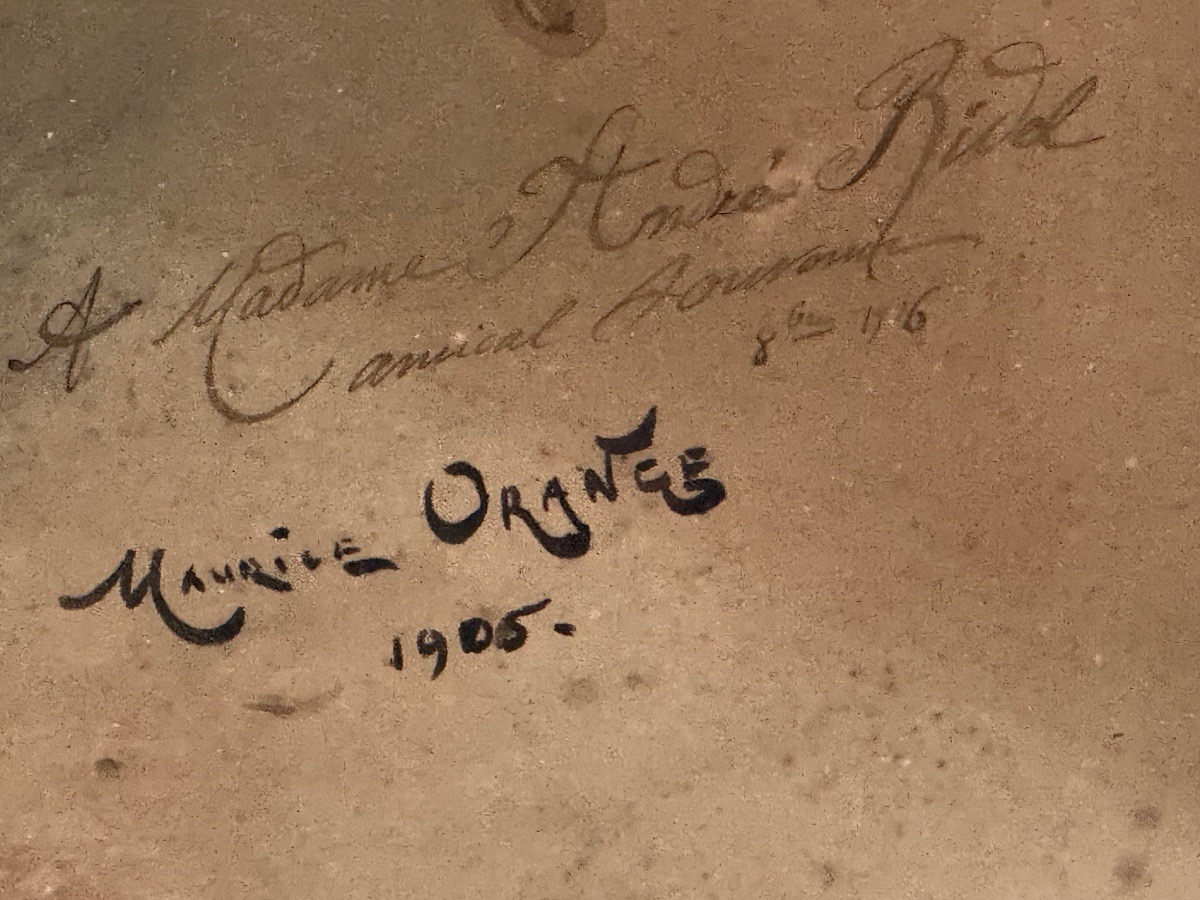 AQUARELLE  ORIGINALE  DE MAURICE  ORANGE  "OFFICIER   DU 7 ÈME RÉGIMENT  DE HUSSARD "  1905  -photo-4
