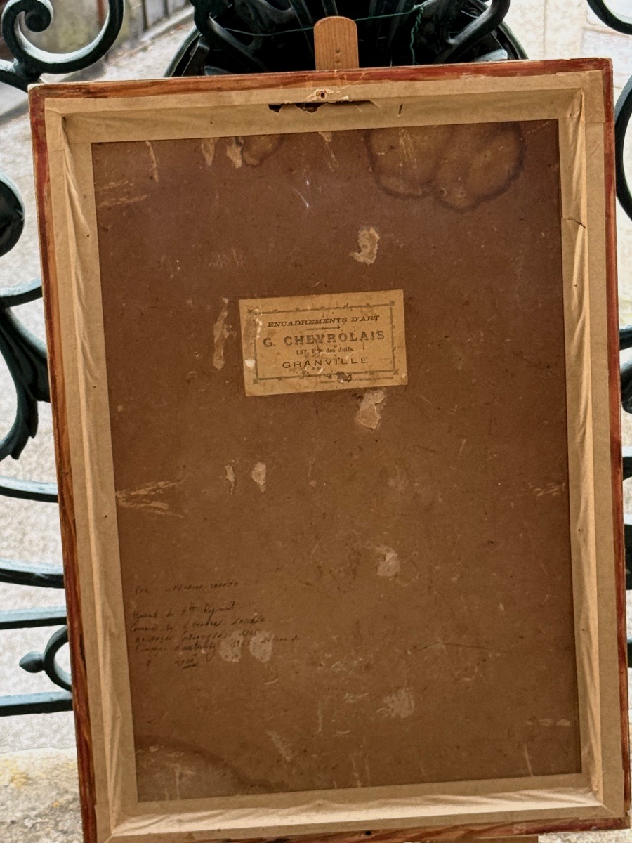 AQUARELLE  ORIGINALE  DE MAURICE  ORANGE  "OFFICIER   DU 7 ÈME RÉGIMENT  DE HUSSARD "  1905  -photo-7