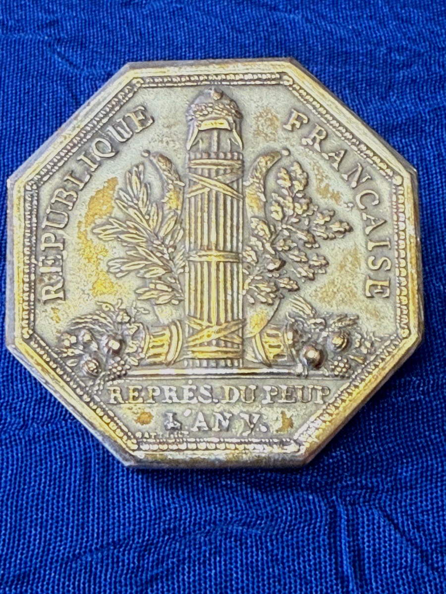 MÉDAILLE DE DÉPUTÉ  AU CONSEIL DES ANCIENS   DE MATHIEU  DUMAS  L'AN  V  DE LA RÉPUBLIQUE -photo-1