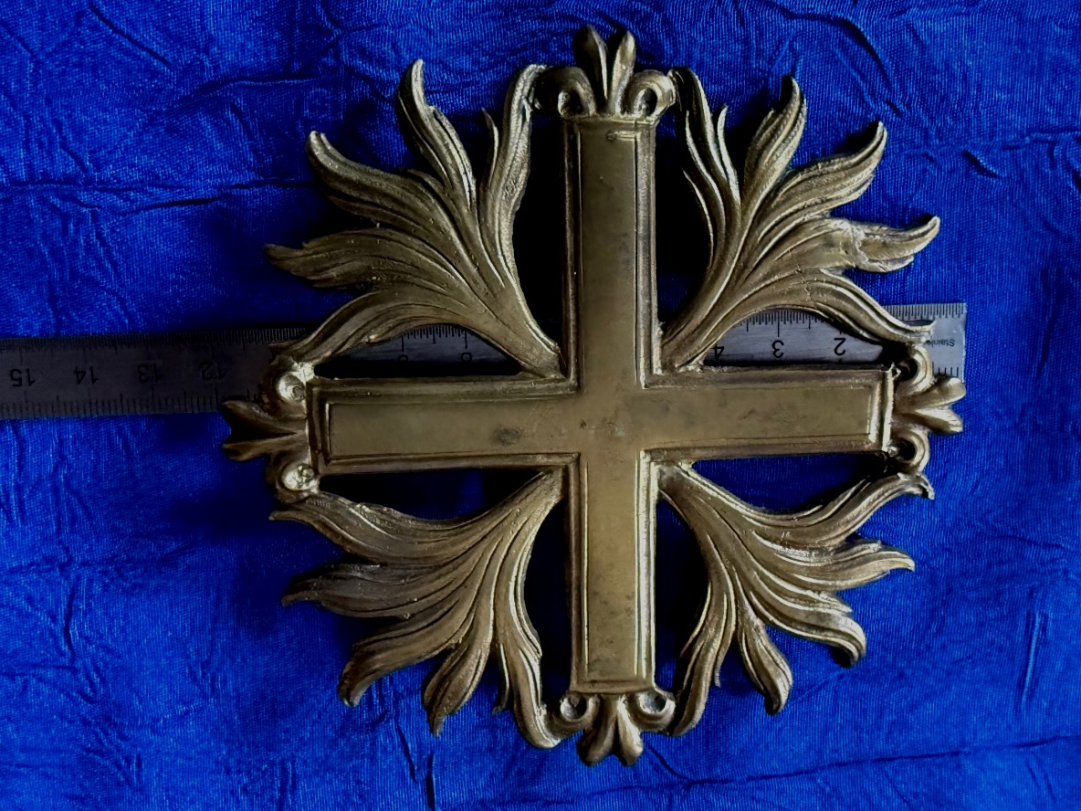 ORNEMENT DE SHABRAQUE  CROIX DES MOUSQUETAIRES  DE LA 2ÈME  COMPAGNIE DE LA MAISON DU ROI  18 È-photo-1