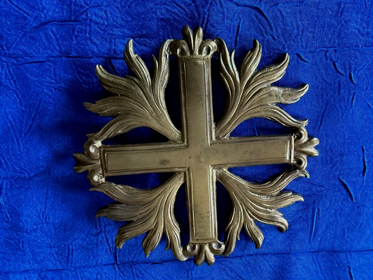 ORNEMENT DE SHABRAQUE  CROIX DES MOUSQUETAIRES  DE LA 2ÈME  COMPAGNIE DE LA MAISON DU ROI  18 È