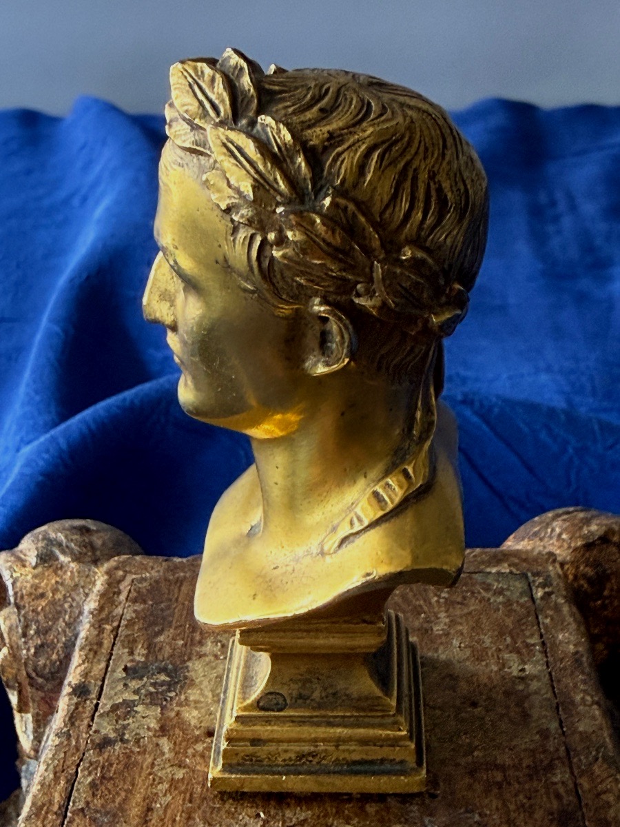 Seal / Stamp: Bust Of Napoleon By François Charles De Franoz, Empire, 19th Century -photo-2
