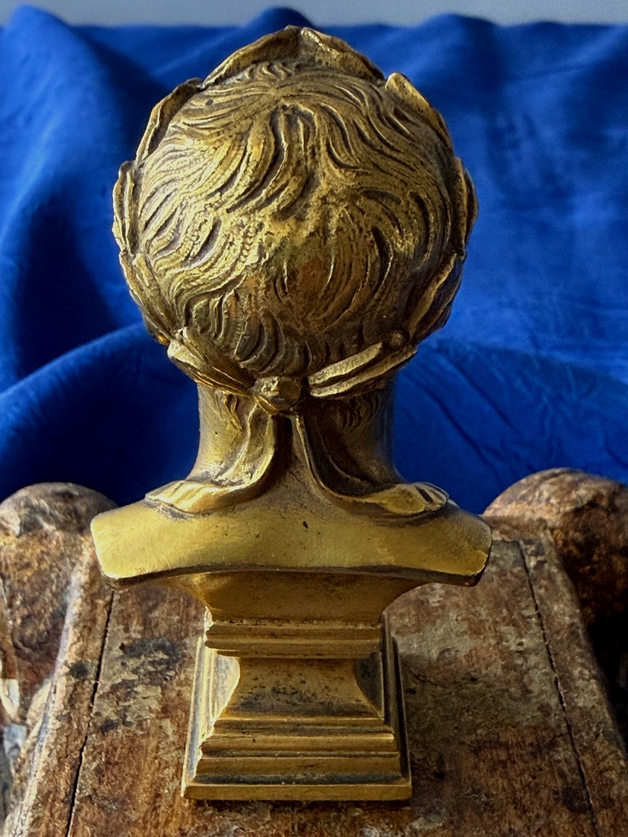 Seal / Stamp: Bust Of Napoleon By François Charles De Franoz, Empire, 19th Century -photo-3