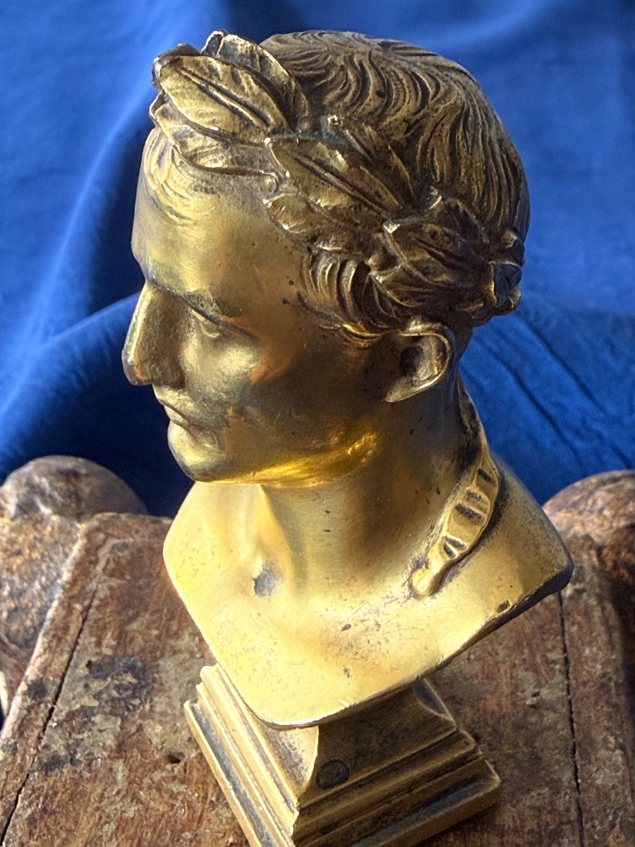 Seal / Stamp: Bust Of Napoleon By François Charles De Franoz, Empire, 19th Century -photo-3