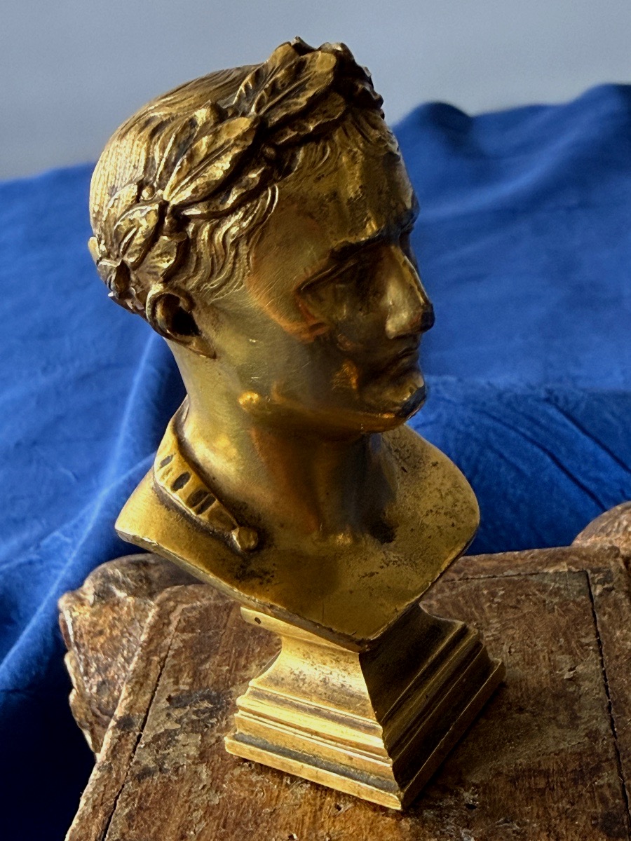 Seal / Stamp: Bust Of Napoleon By François Charles De Franoz, Empire, 19th Century -photo-4