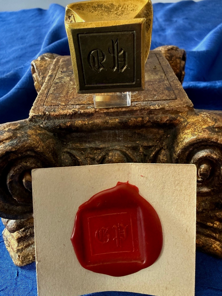 Seal / Stamp: Bust Of Napoleon By François Charles De Franoz, Empire, 19th Century -photo-5