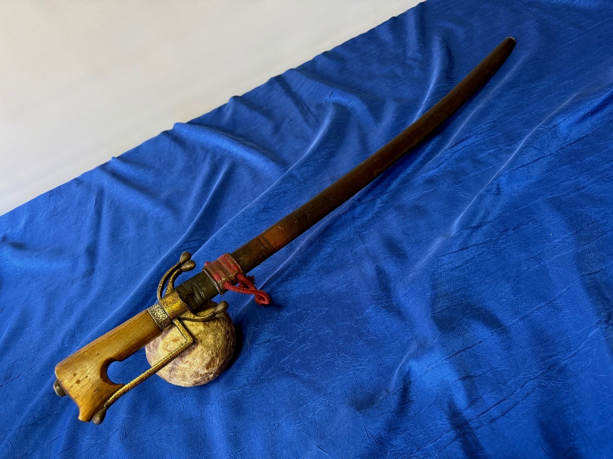 Nimcha Sword  With Rhino Horn Handle  Maghreb   18th Century -photo-2