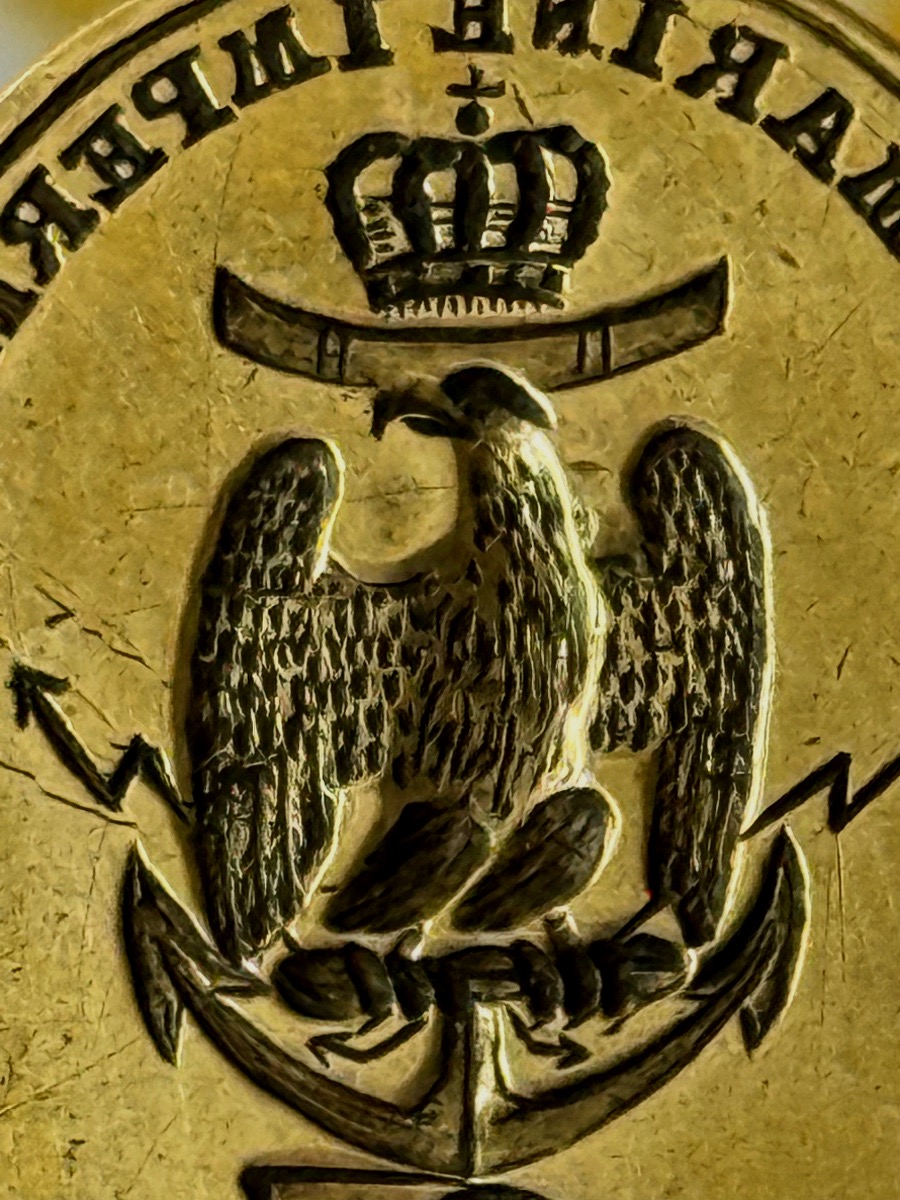 CACHET/ SCEAU D' UN OFFICIER SUPÉRIEUR  DE LA MARINE IMPÉRIALE  1ER EMPIRE  19 ÈME -photo-4