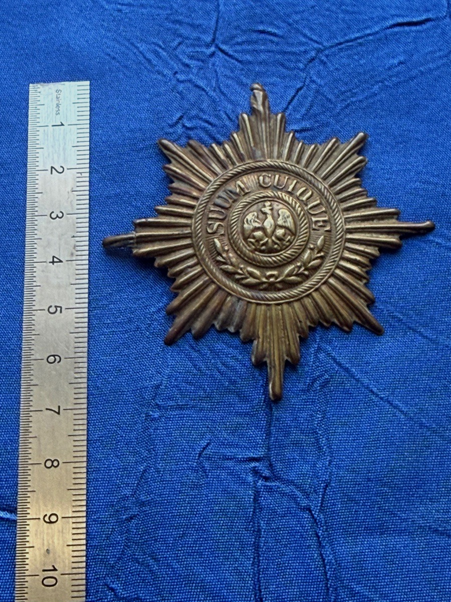 ÉTOILE   DE  CASQUE  DE  LA GARDE  IMPÉRIALE  PRUSSIENNE  W W 1 -photo-2