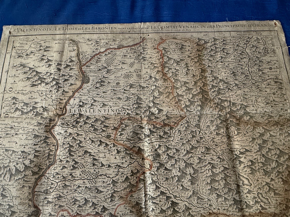 Antique Map: The Valentinois, The Diois, The Baronnies, The Venaiscin, Orange, Via Laillot, 1690-photo-1